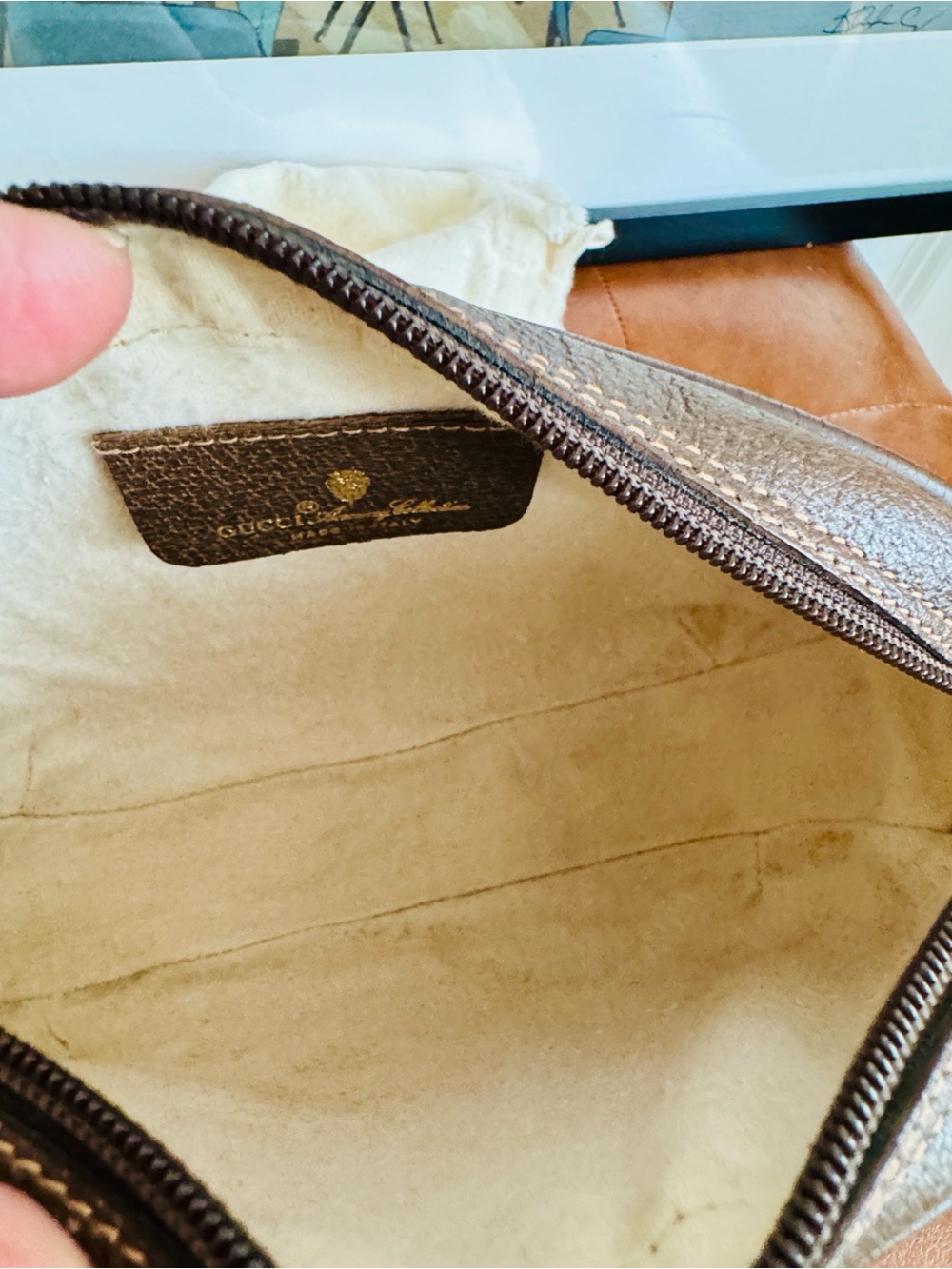 GUCCI Vintage Ophidia GG Monogram Canvas Sherry Line Crossbody Bag - Picture 4 of 13